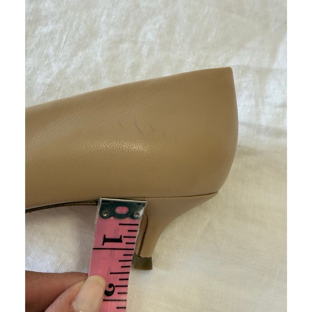 Vionic | Women’s SZ 8.5 Wide | Josie Tan Nude Leather Point Toe Kitten Heels - Picture 11 of 11